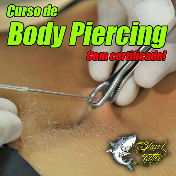 Aulas de colocação e manutenção de piercing
